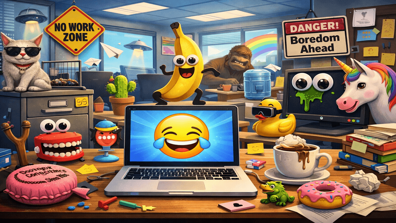 Top 20 Funny Websites to Visit When You're Bored at Work